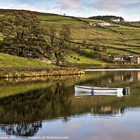 Buy canvas prints of Ponden Reservoir Reflection by Philip Baines