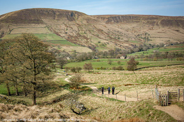 The path to Barber Booth from Edale Picture Board by Philip Baines