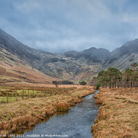 Buy canvas prints of Fleetwith Pike from Gatesgarth Beck by Philip Baines