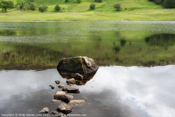Blea Tarn Reflections Picture Board by Philip Baines