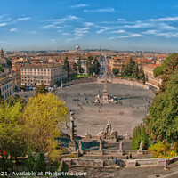 Buy canvas prints of Roma Piazza del Poppolo by Philip Baines