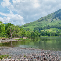 Buy canvas prints of Buttermere Shoreline by Philip Baines