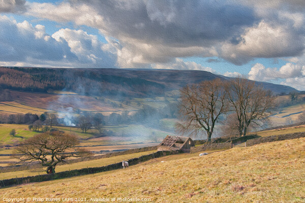 Yorkshire Dales near Appletreewick Picture Board by Philip Baines