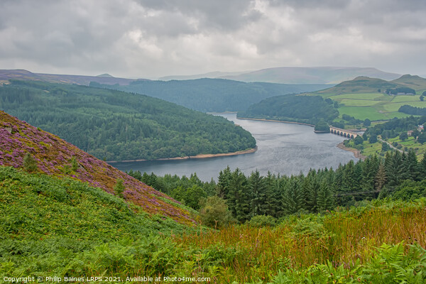 Ladybower Reservoir Picture Board by Philip Baines
