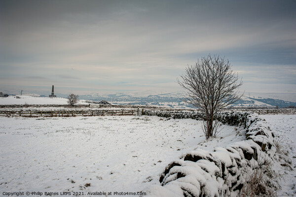 Winter on Werneth Low Picture Board by Philip Baines