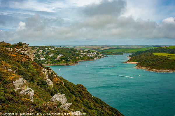 Beautiful Salcombe Harbour Picture Board by Philip Baines