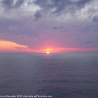 Buy canvas prints of Ionian Sea Sunset by Richard Houghton