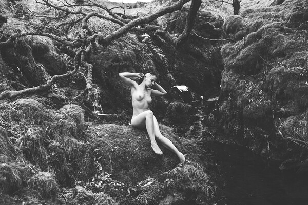Hiraeth 027 Valentina L'Abbate - Landscape Art Nude  Picture Board by Henry Clayton