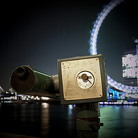 Buy canvas prints of London Eye at Night - Cityscapes Photography by Henry Clayton