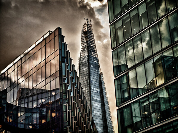 The Shard London - Cityscape Photography Picture Board by Henry Clayton