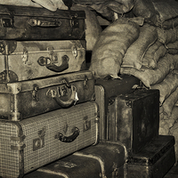 Buy canvas prints of Wartime Luggage by Paul Holman Photography