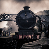 Buy canvas prints of The Train at Platform 2 by Paul Holman Photography