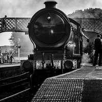 Buy canvas prints of The Train at Platform 1 by Paul Holman Photography