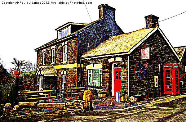 The Old Post Office in Rosebush Picture Board by Paula J James