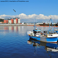Buy canvas prints of Swansea Marina by Paula J James