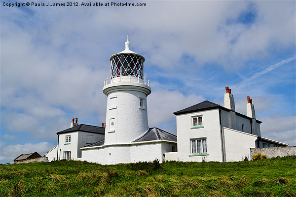 Caldey Lighthouse Picture Board by Paula J James