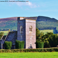 Buy canvas prints of St Gastyn''s Church, Llangasty Tal-y-Llyn by Paula J James