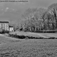 Buy canvas prints of Frosty morning at Blackpool Mill by Paula J James