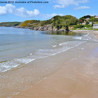 Buy canvas prints of Caswell Bay by Paula J James