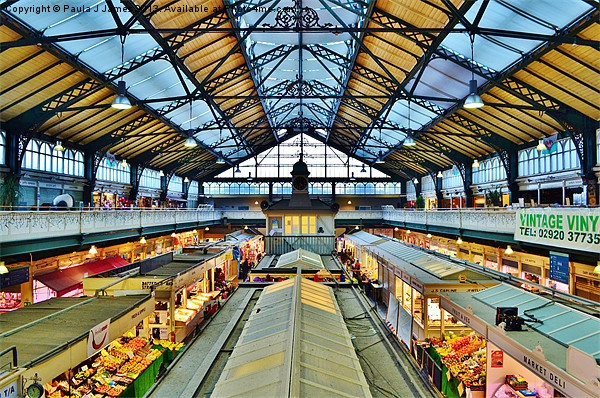 Cardiff Market Picture Board by Paula J James