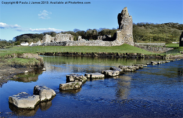 Ogmore Castle Picture Board by Paula J James