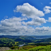 Buy canvas prints of View from Lingmoor Fell by Paula J James