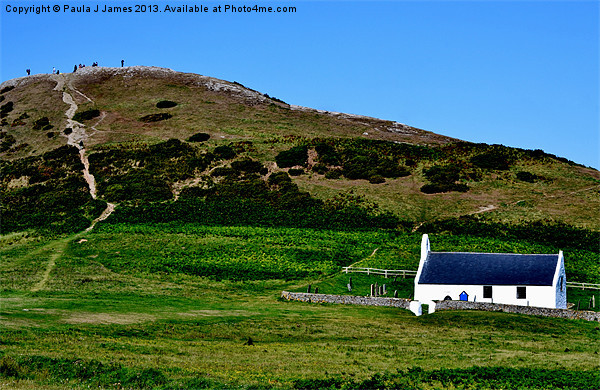 Holy Cross Church, Mwnt Picture Board by Paula J James