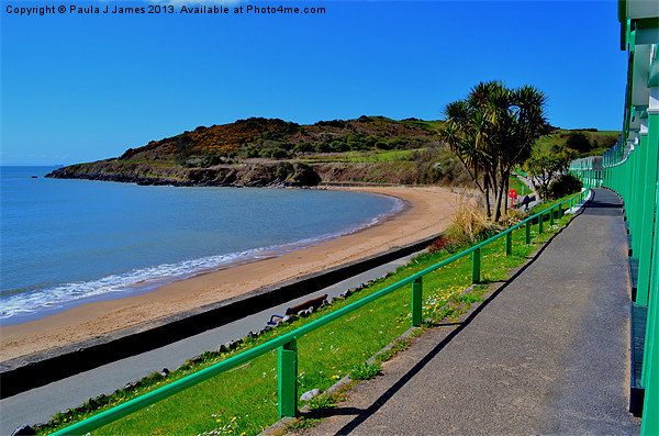 Langland Bay Picture Board by Paula J James