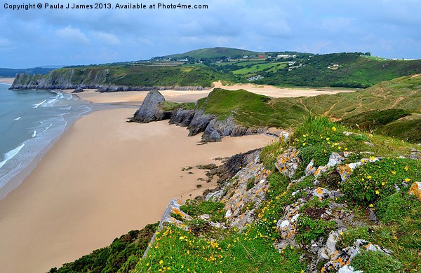 Gower Peninsula Picture Board by Paula J James