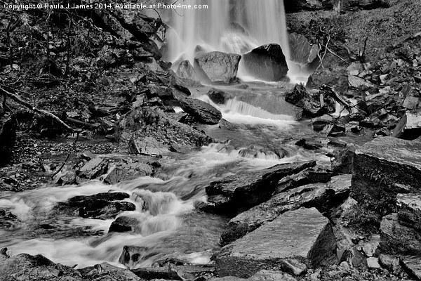 Melin Court Brook Mono Picture Board by Paula J James
