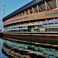 Buy canvas prints of Millennium Stadium by Paula J James