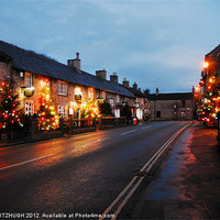 Buy canvas prints of Castleton Christmas Lights by JEAN FITZHUGH