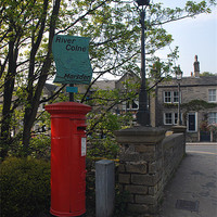 Buy canvas prints of Postbox at Marsden by JEAN FITZHUGH