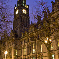 Buy canvas prints of Manchester Town Hall, Albert Square by Peter Carroll