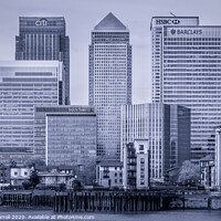 Buy canvas prints of Canary Wharf by Peter Carroll