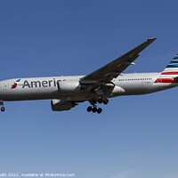 Buy canvas prints of American Airlines Boeing 777      by David Pyatt