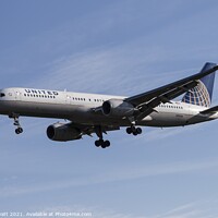 Buy canvas prints of United Airlines Boeing 757-224                   by David Pyatt