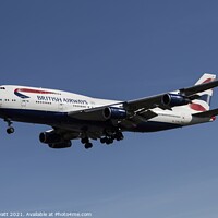 Buy canvas prints of British Airways Boeing 747-436          by David Pyatt