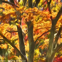 Buy canvas prints of Autumn Art New York by David Pyatt