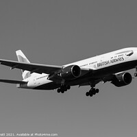 Buy canvas prints of British Airways Boeing 777-236  by David Pyatt