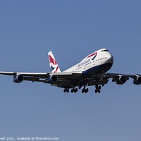 Buy canvas prints of British Airways Boeing 747-436        by David Pyatt