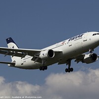 Buy canvas prints of  Iran Air Airbus A300 by David Pyatt