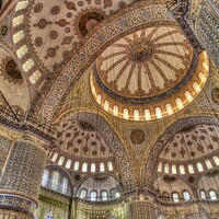 Buy canvas prints of Blue Mosque Architecture by David Pyatt