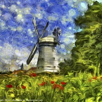 Buy canvas prints of Windmill Van Gogh by David Pyatt