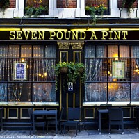 Buy canvas prints of Seven Pound A Pint Pub by David Pyatt