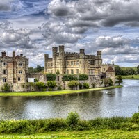 Buy canvas prints of Leeds Castle And Moat by David Pyatt