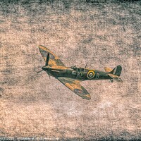 Buy canvas prints of Spitfire Vintage Flight by David Pyatt