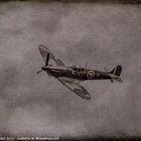 Buy canvas prints of Spitfire Returns Vintage  by David Pyatt