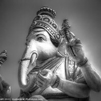 Buy canvas prints of Temple Elephant  by David Pyatt