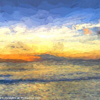 Buy canvas prints of Caribbean Sea Art Panorama  by David Pyatt